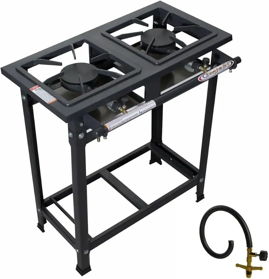 Fogão Industrial 2 Bocas Alta Pressão 30X30 Linha Economic Preto