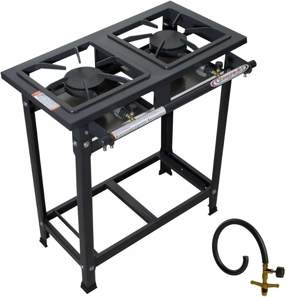 Fogão Industrial 2 Bocas Alta Pressão 30X30 Linha Economic Preto
