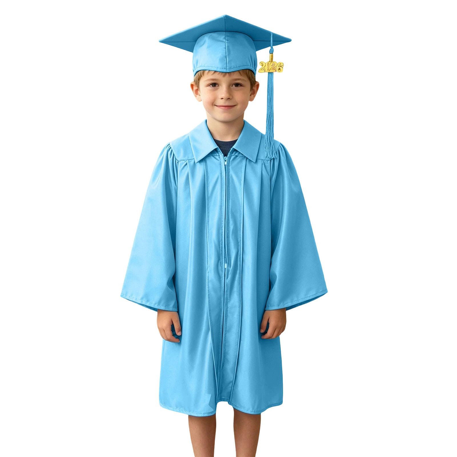2026 Kids Graduation Gown And Cap Set Unisex Kindergarten Preschool Graduation Outfit For Boys And Girls Fancy Dress Bachelor Robe Stage Performance School Ceremonies Costume