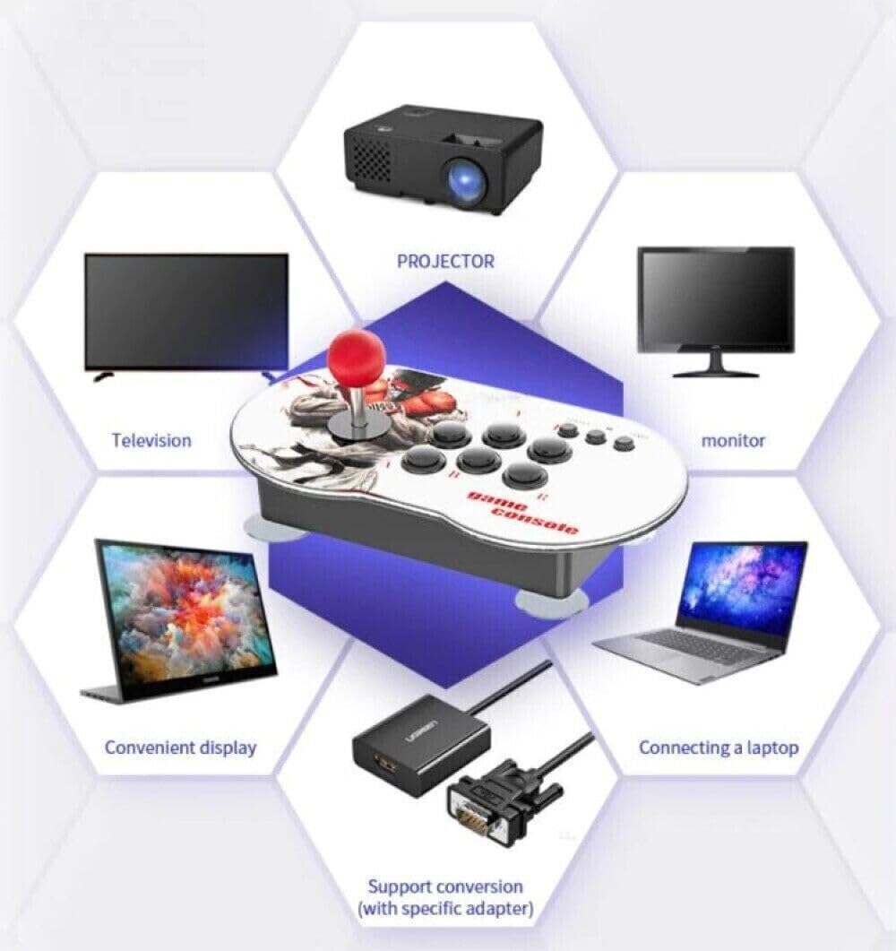Console Retro game Videogiochi Retrò - 2 Giocatori - Joystick Inclusi - Oltre 10.000 Giochi - Stile Cabinato Arcade