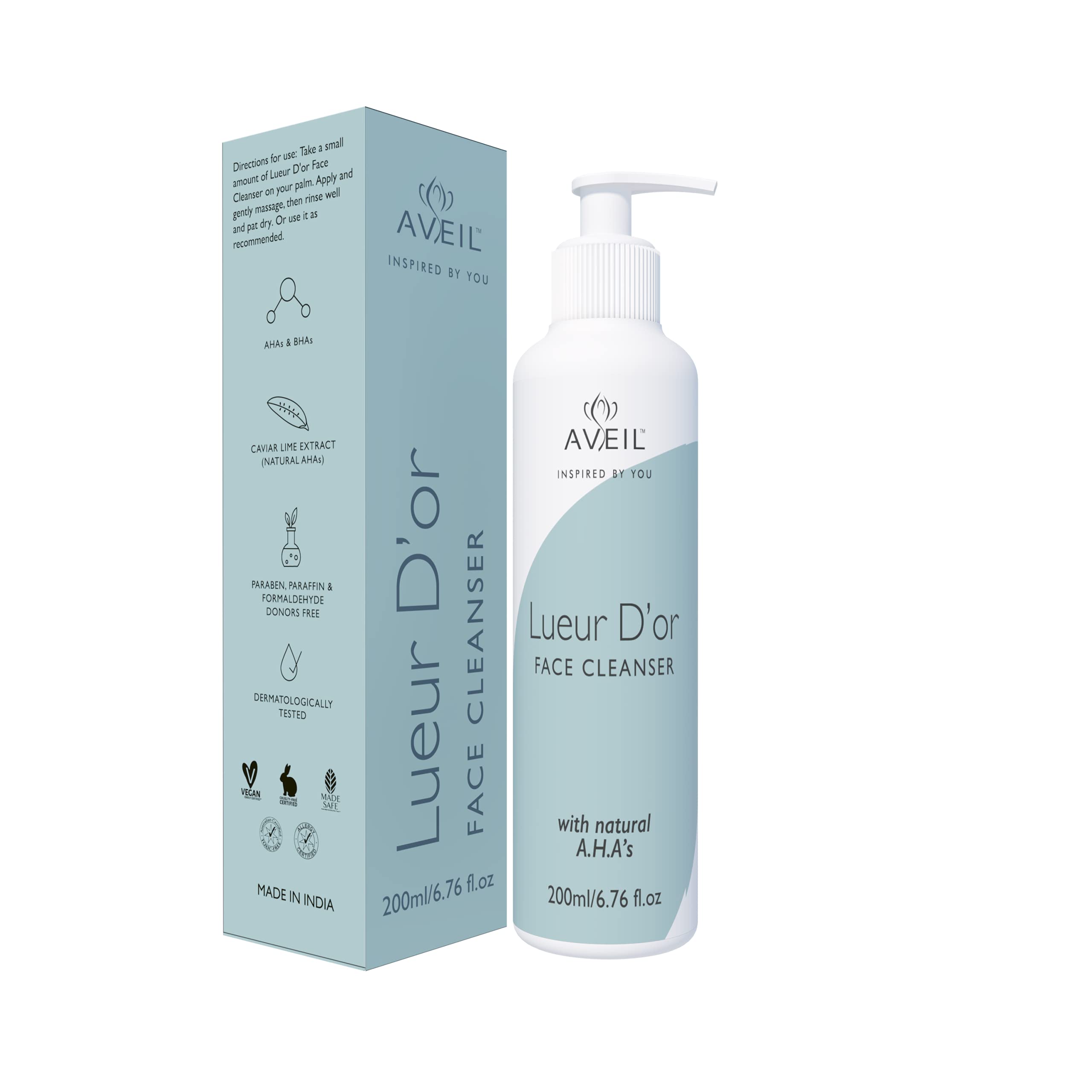 AVEILLueur D'or Face Cleanser 200 ml