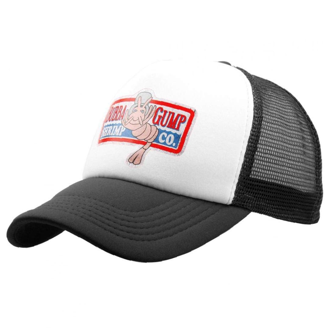 1pc Baseball Cap Adjustable Bubba Gump Baseball Cap Shrimp Embroidered Snapback Hats Running Costume Baseball Hat