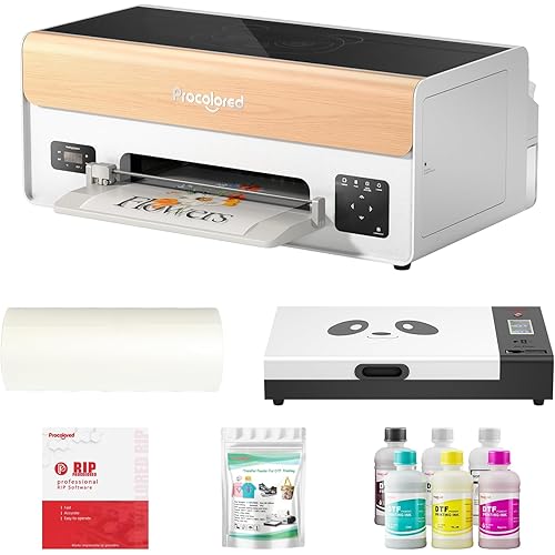 Procolored P13 DTF Printer A3 XP600 Apparel Transfer Printing Machine T-Shirt Direct to Film-Windows Version (Printer+Oven)