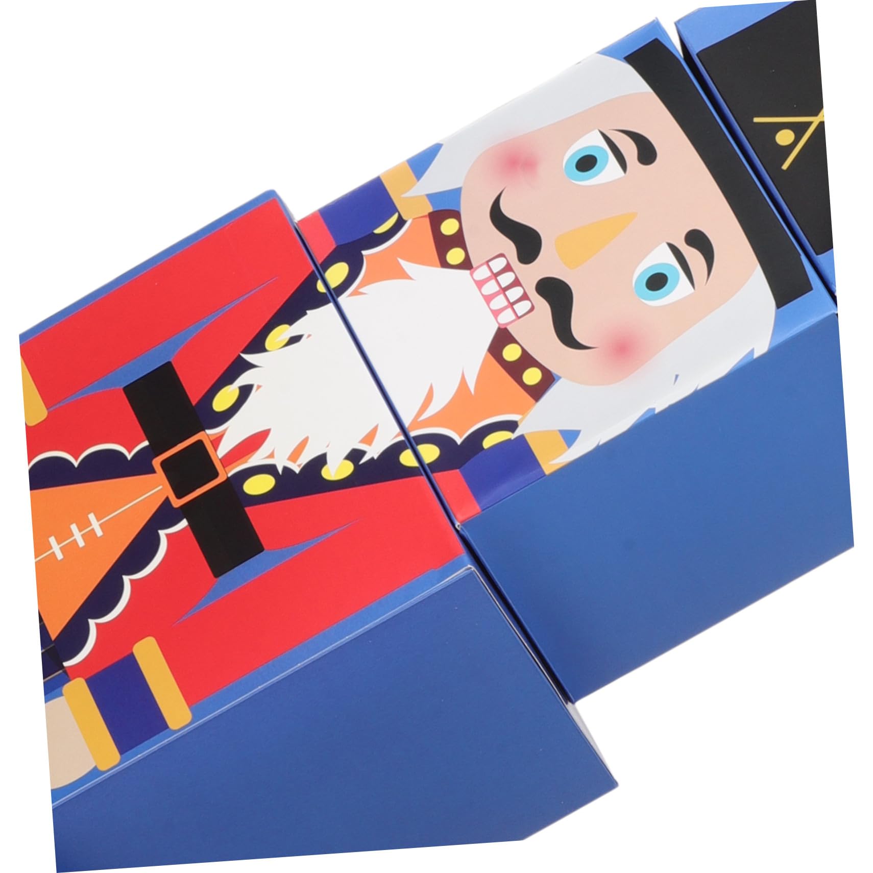 Set di Scatole Regalo Natalizie Impilabili a Tema Fiabesco Realizzate in Carta Colorata Design Raffinato, per Feste di Natale e Massimizzare lo Spazio di Conservazione