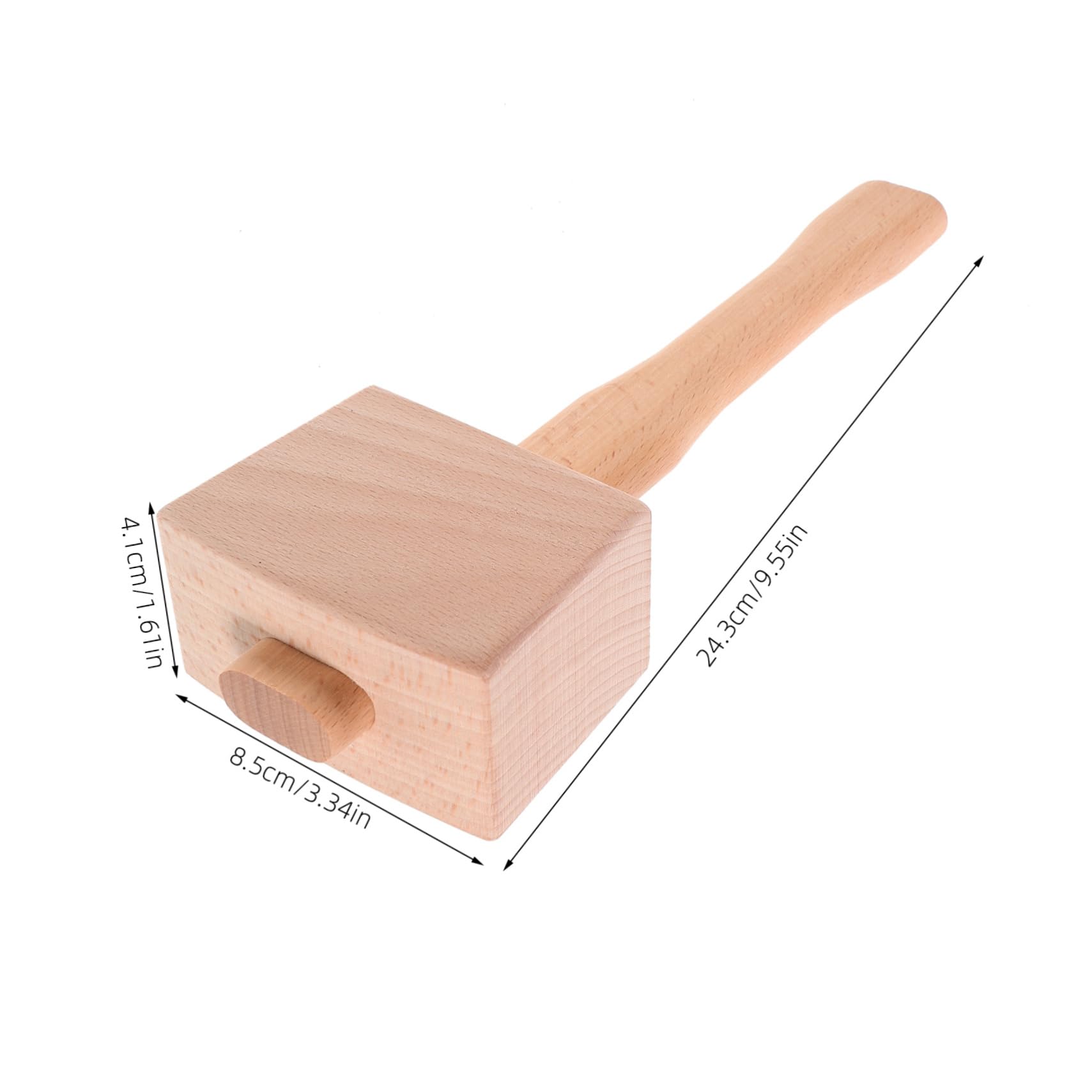 Alipis Wood Carving Mallet Wooden Hammer for Woodworking Heavy Duty Comfortable Grip Versatile for Crafts