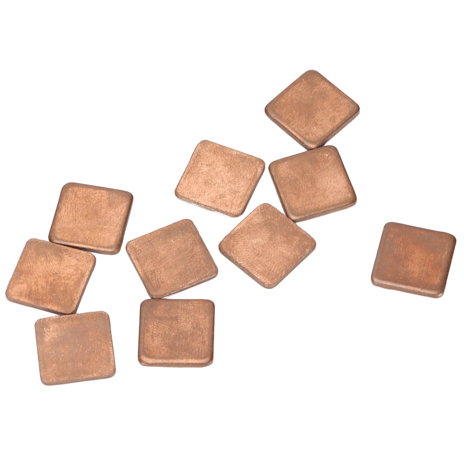 100 Pezzi Dissipatore di Calore in Rame 15x15x1.0mm 401w mk Conducibilità Termica Piccolo Dissipatore di Calore Modulo di Raffreddamento per Laptop GPU CPU Componenti Elettronici (15 * 15 * 2,0mm)