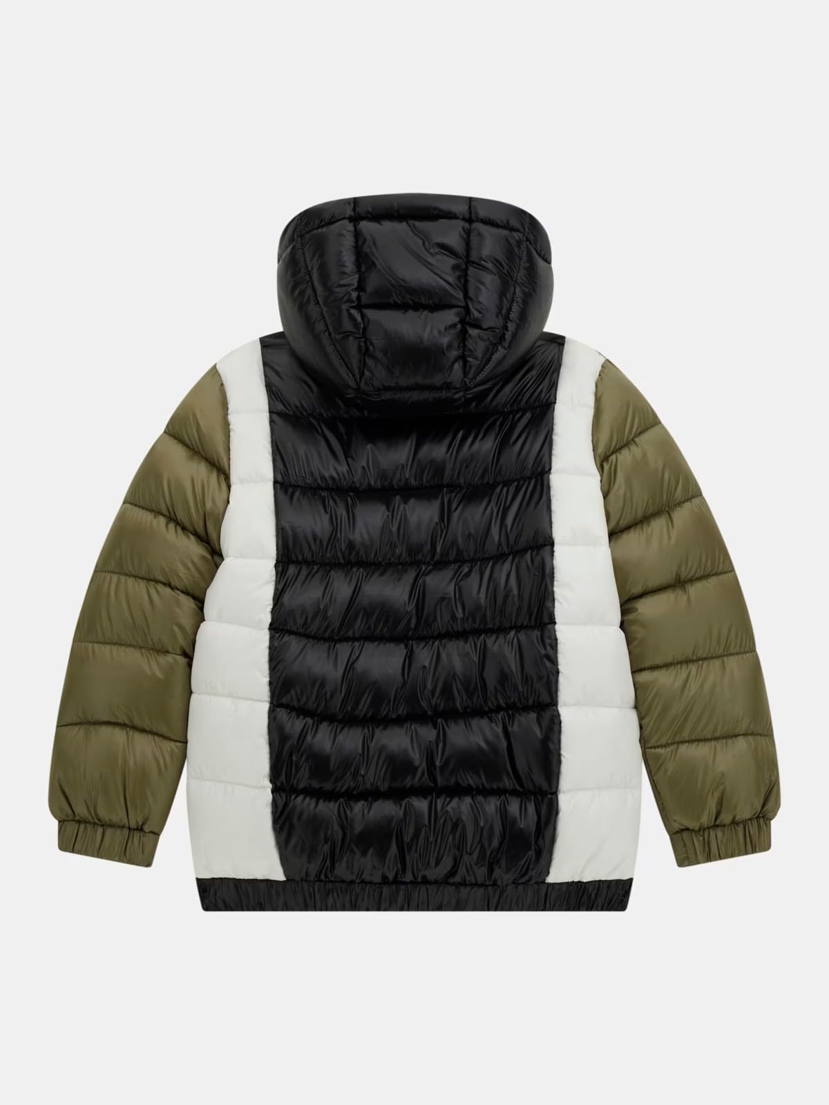 GUESS Chaqueta de plumón de invierno para niño, 18 años, 180 cm, color verde