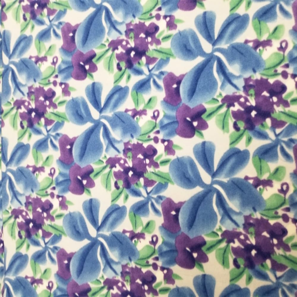 Pico Textiles 2 Yards Bolt - Astromedia Floral Fleece Fabric - Sold by The Bolt - Print Fleece Fabric - Ideal for Sewing Projects, Scarves, No Sew Fleece Throws and Tie Blankets