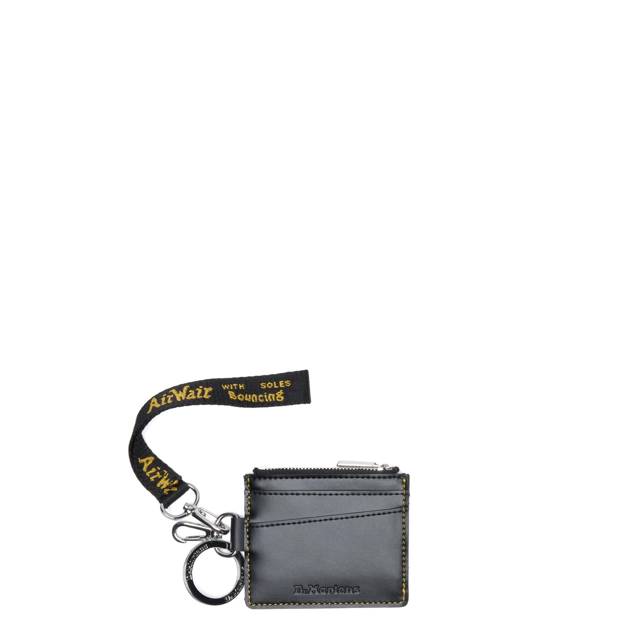 Dr. Martens Kartenhalter, glattes Leder, Schwarz, Einheitsgröße, klassisch