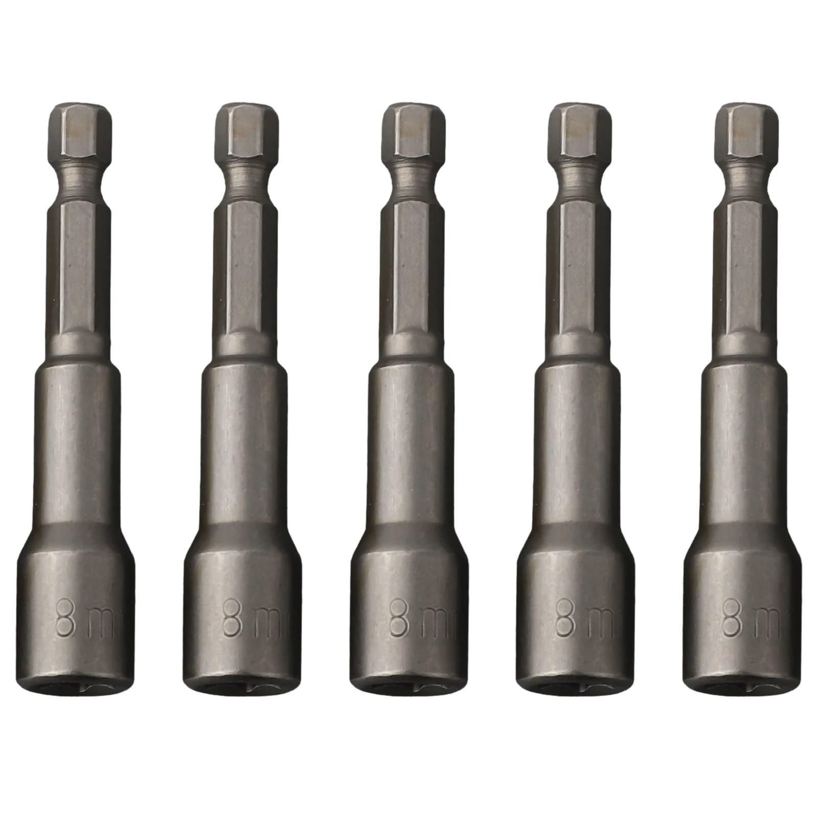 5 sztuk pogłębić uderzenia adapter gniazda 8mm zestaw śrubokrętów nasadowych 1/4 Cal śrubokręt z chwytem Zestaw przedłużek