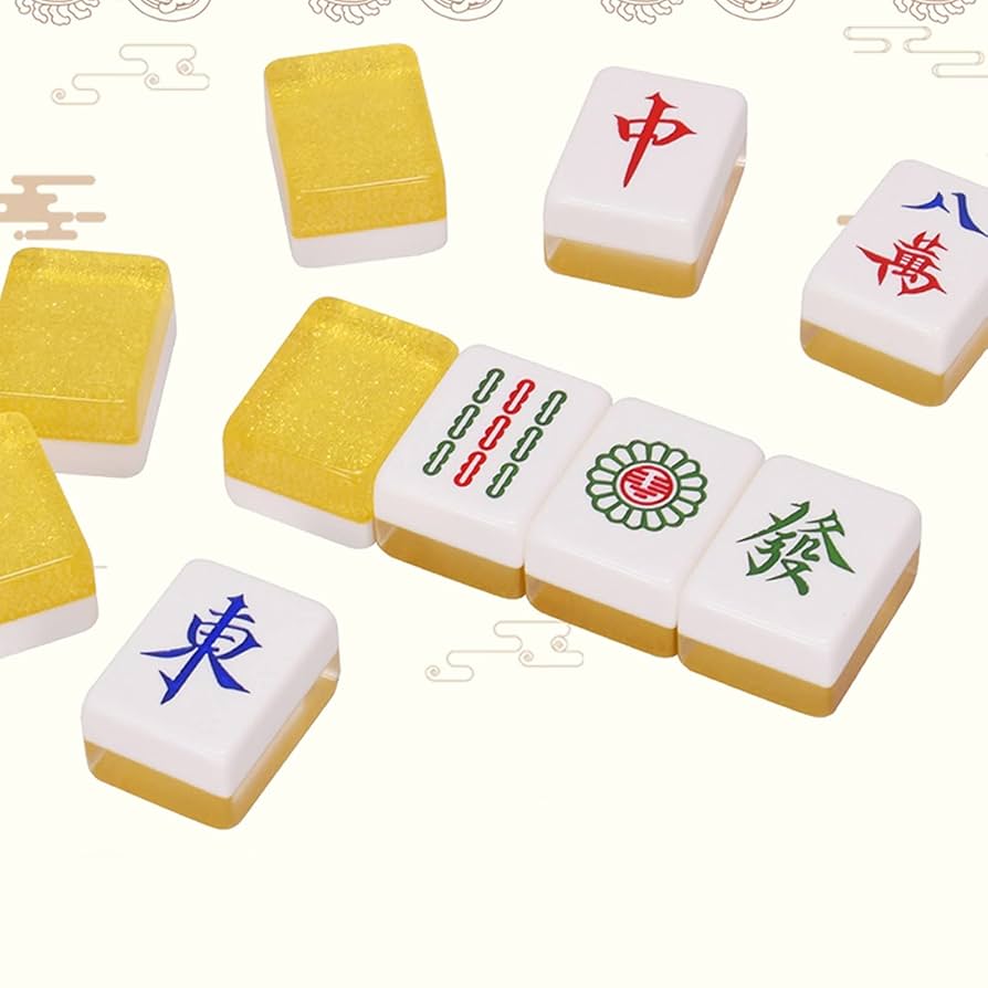 Amazon.co.jp: Mahjong 144 Chinese Numbered Tiles Traditional
