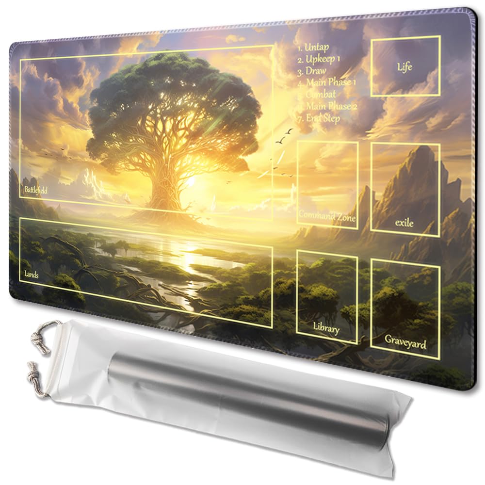 TCGMAT MTG Playmat - Non-Slip Backing Printing, Ideal for Card Game Enthusiasts TCG Playmat (Dawn of Hope-Deck)