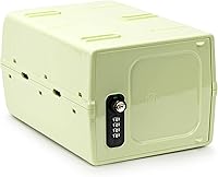 Vista 10 de Urban August Caja de seguridad para alimentos y medicinas, combinación doble y caja de bloqueo con llave, hecha de plástico de grado industrial