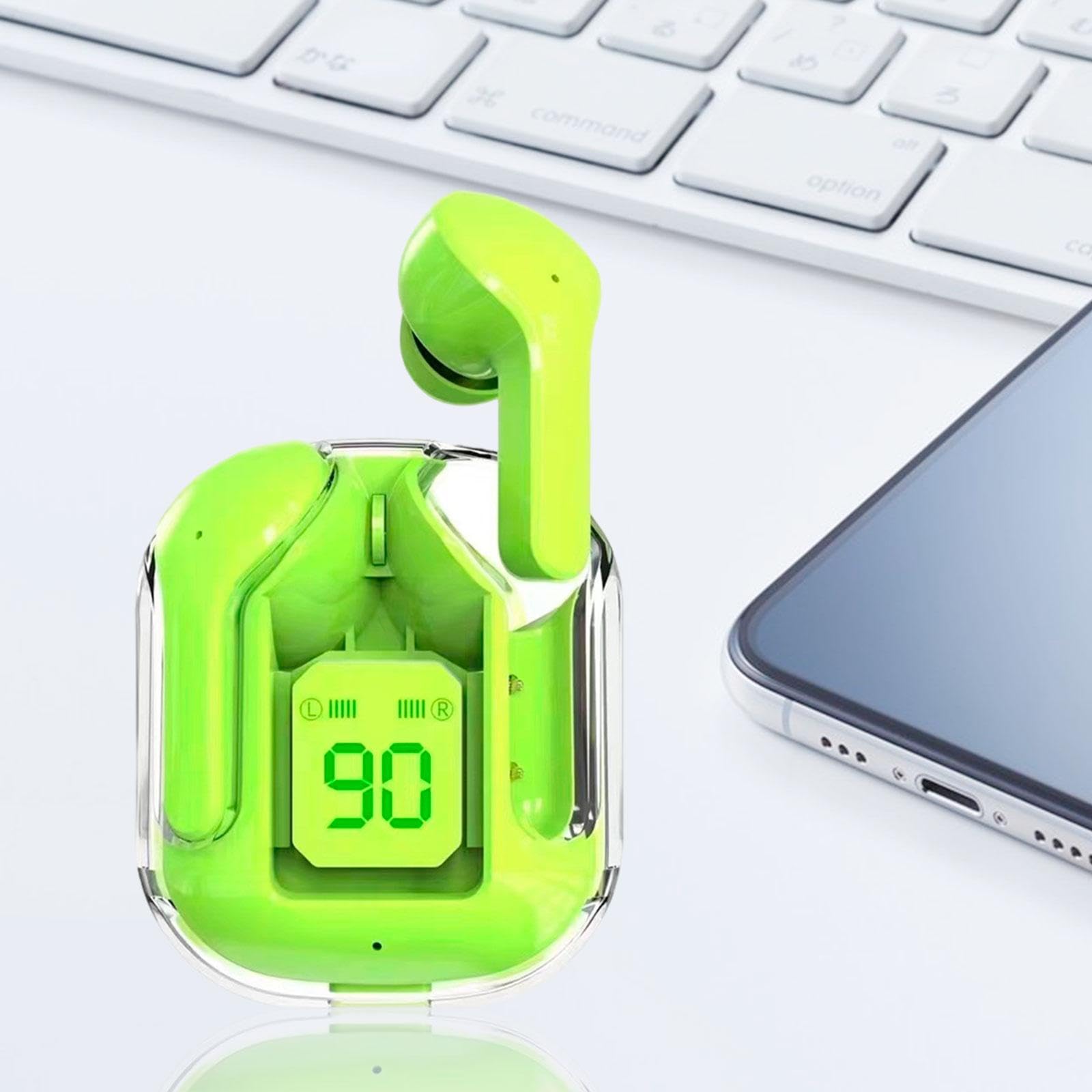 Club Bollywood®Wireless Earbuds Led Display Bluetooth Headphones for Running Office Fitness Green|Cell Phones & Accessories | Cell Phone Accessories |• Cell Phones & Accessories|2 Earbuds 4
