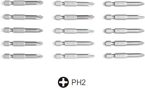 Miniatura 2 de Protorq Phillips 2 puntas de destornillador, 2 pulgadas, 15 piezas, con estuche de almacenamiento