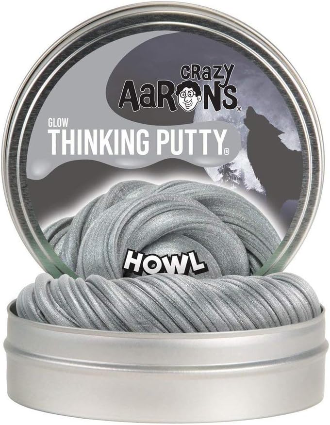 Crazy Aaron's Thinking Putty, 3.2 Ounce, Glow Howl