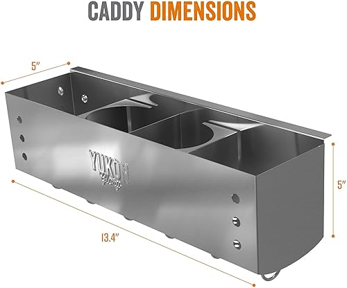 Miniatura 5 de Yukon Glory Paquete básico de plancha para parrillas Blackstone de 36 pulgadas, contiene organizador de barbacoa y estante de calentamiento de