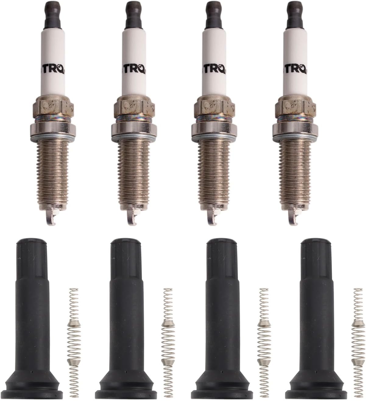 TRQ Ignition Coil and Spark Plug Kit 8 Piece Compatible with 2014-2016 Subaru Forester 2013-2015 Impreza 2013-2014 Legacy Outback XV Crosstrek