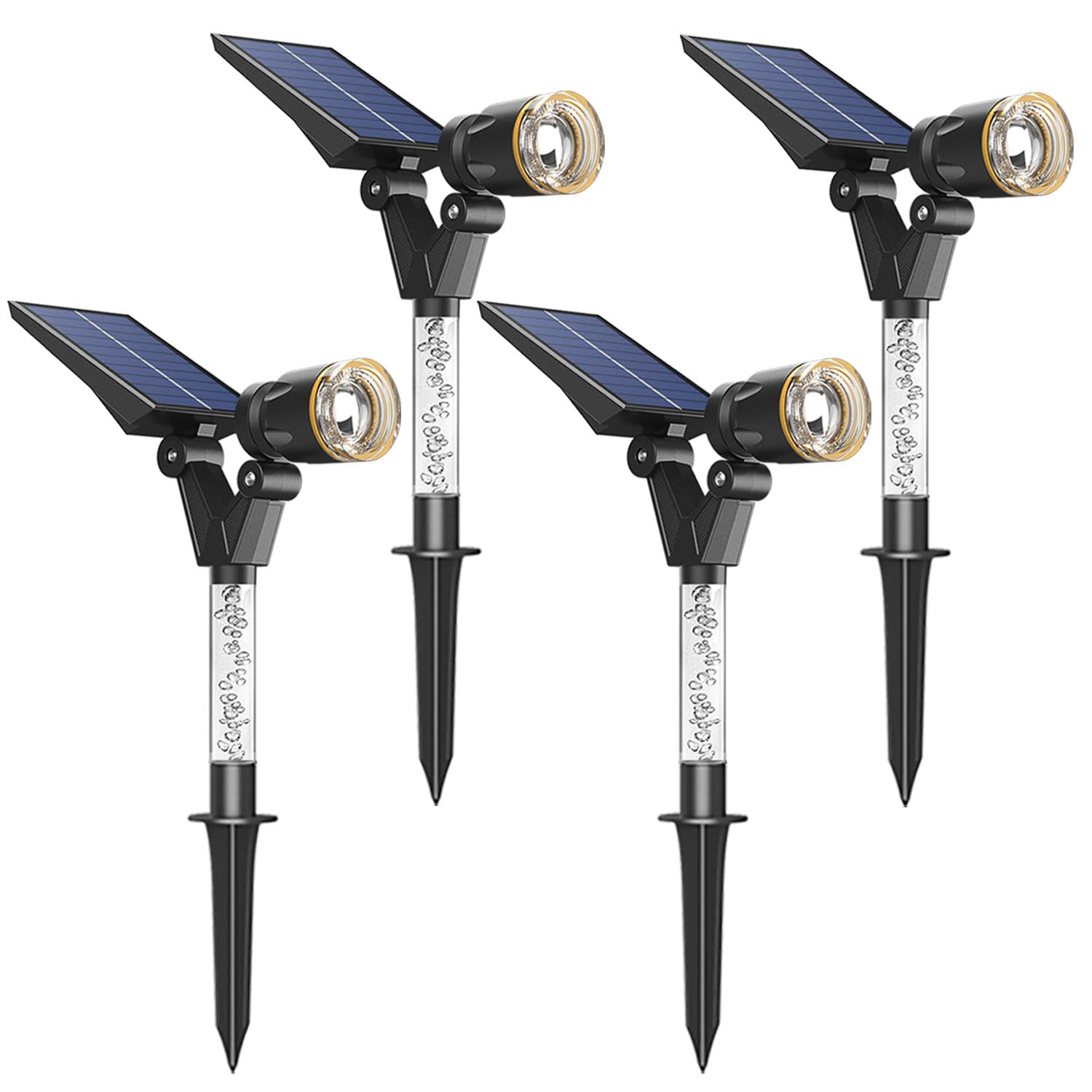 Faretti solari per esterni, impermeabili, IP65, 180 lumen, 5000 K, bianco freddo, luci per esterni, circuito intelligente per illuminazione notturna, luci solari per esterni, per cortile, casa