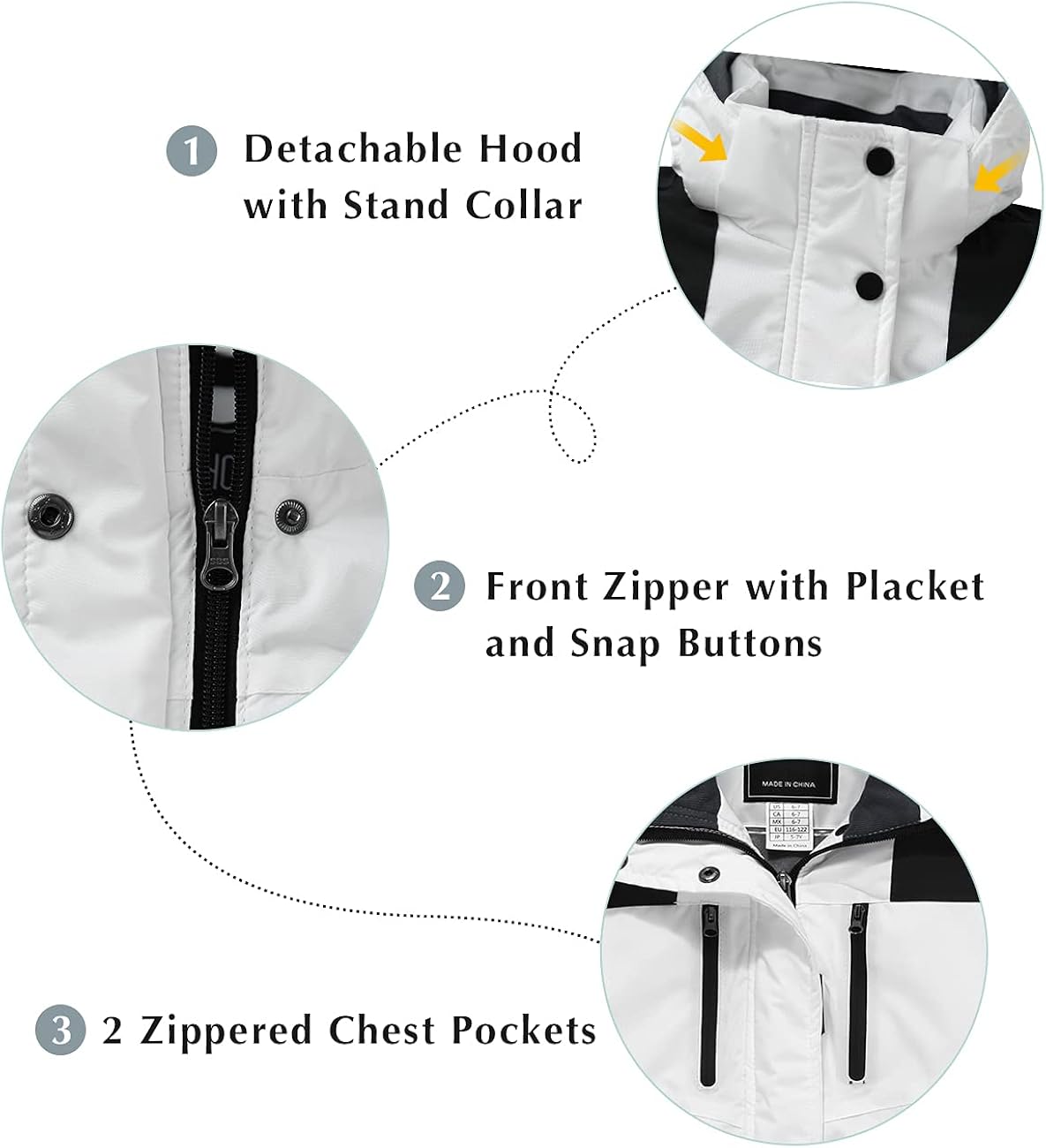 ZSHOW Girls' Waterproof Ski Jacket Warm Winter Snow Coat Fleece Raincoats : Clothing, Shoes & Jewelry
