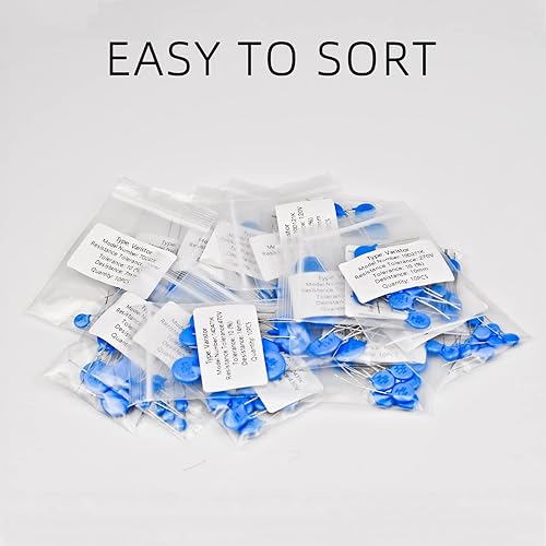 Miniatura 5 de KOKISO Varistor 15 valores 150 piezas de resistencias dependientes de voltaje surtido