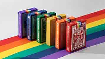 ART OF PLAY × DKNG レインボーホイール全６種 Amazon.com: DKNG Rainbow Wheels (Blue) Playing Cards by Art