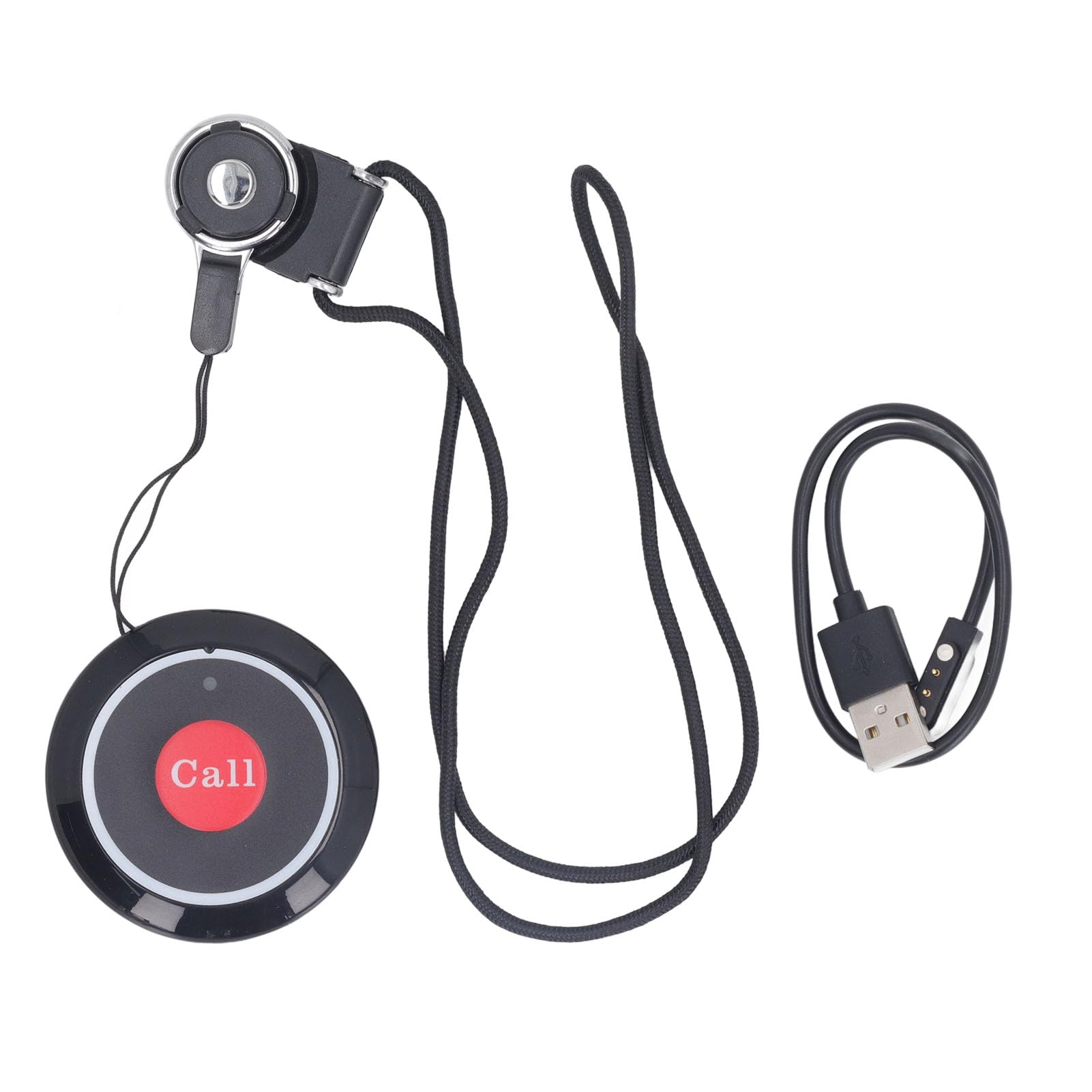 Call System with Touchscreen Bell, IPX7 Waterproof, 4 Channels and RF Technology for Home, Factory, Hospital, Rechargeable, Suitable for Elderly Care, Emergency Calls, Versatile