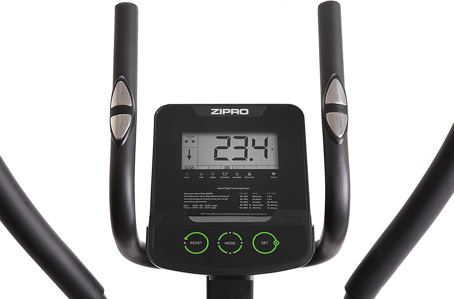 Zipro Crosstrainer Hulk, elliptique jusqu'à 150 kg, équipement d'entraînement Cardio à Domicile, Appareil de Fitness, Machines d'exercice, vélo elliptique, 8 Niveaux de résistance