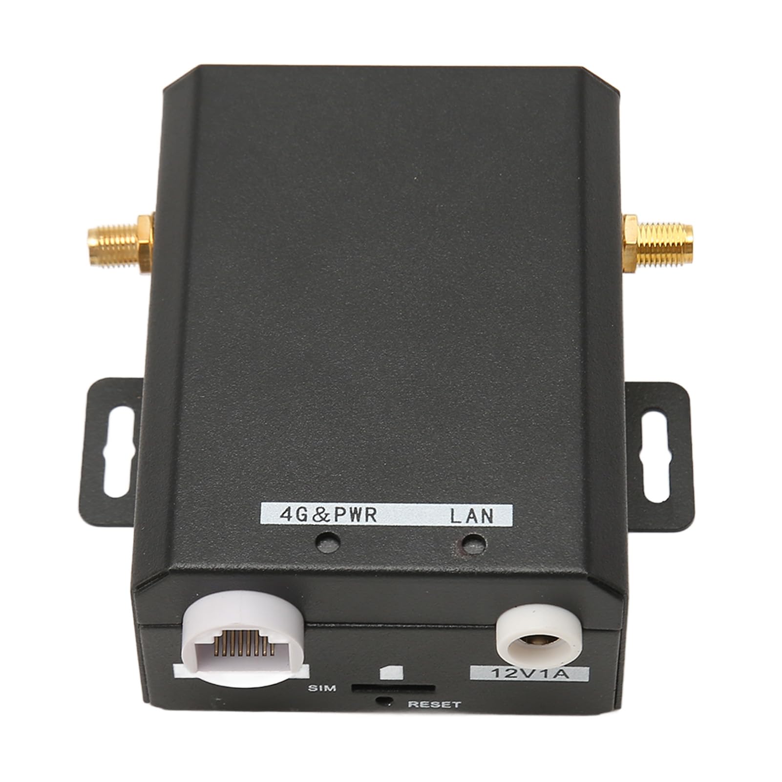 SENECESLI Router 4G Industriale LTE 150 Mbps con 16 Supporto per Utenti, Slot della Scheda SIM 2 Antenne Esterne per Magazzino, Giardino, Parcheggio (plug) (Spina europea)