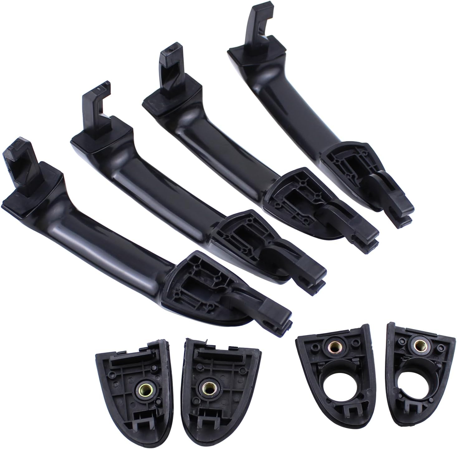 MOTOKU Interior & Exterior Door Handles Set for Kia Spectra Spectra5 2004-2009 Front Rear Inner Outer Left Driver and Right Passenger Side