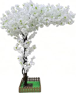 Cherry Blossom Tree Artificial 6.5ft,Handmade Japanese Cherry Blossom Trees for Wedding Party Christmas Garden Indoor Outdoor