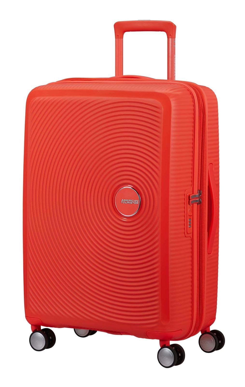 American Tourister Soundbox Spinner 67/24 TSA EXP Trolley Neon Orange Naranja neón