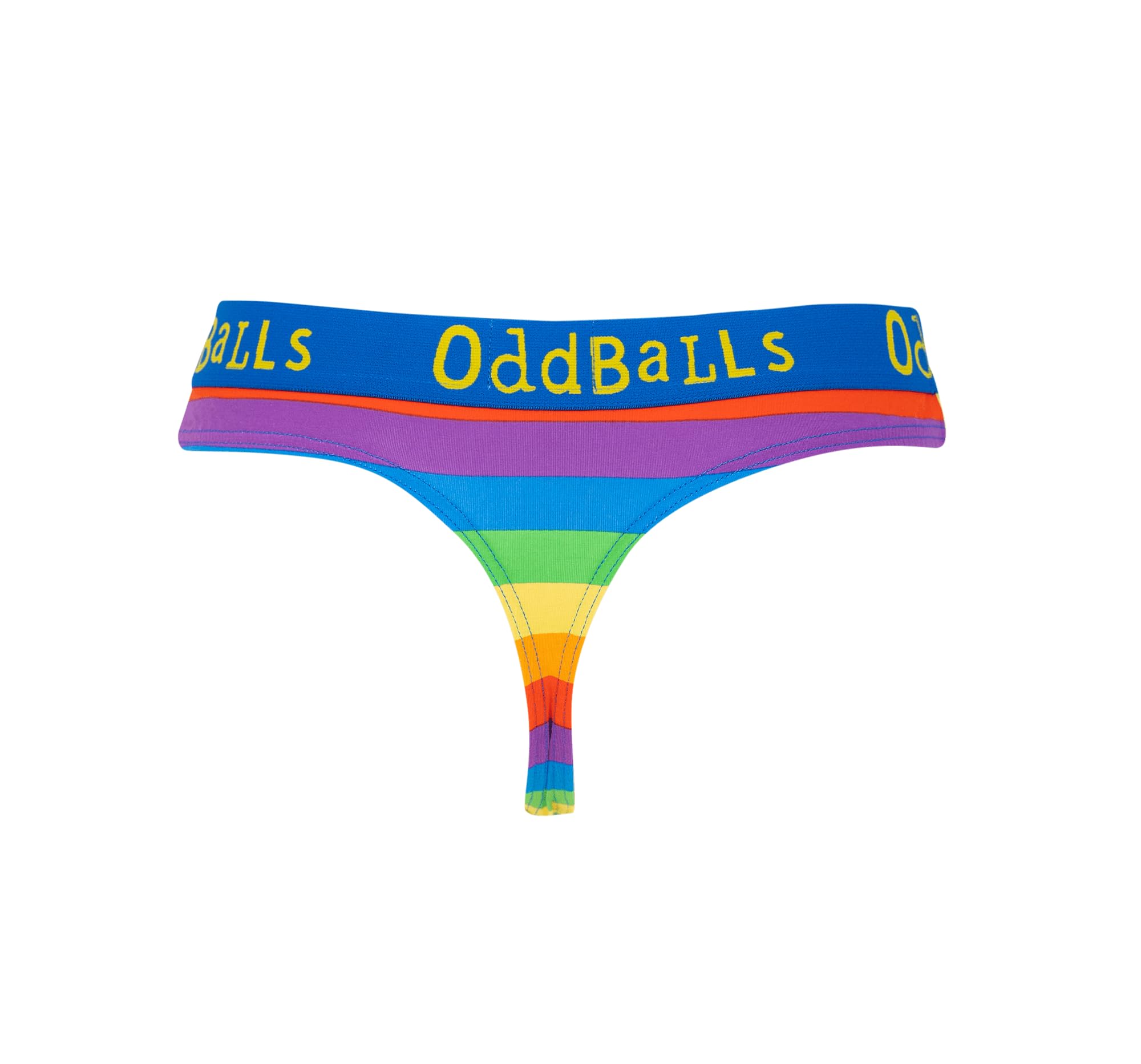 Oddballs Women's Multi Rainbow - Thong - Size 6