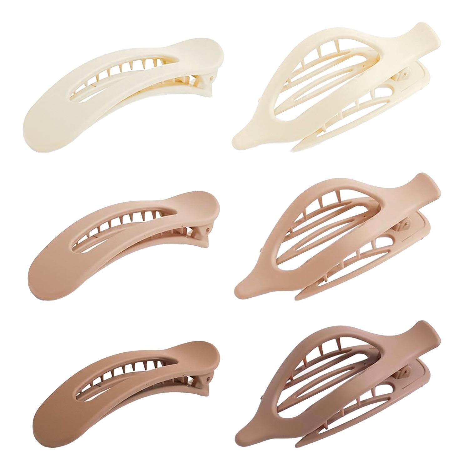 6 Pieces Of Flat Duckbill Clips, Simple And Convenient Hair Clips, Quick Hair Clips, Styling Hair Clips, Essential For Daily Matching, Styling Clips