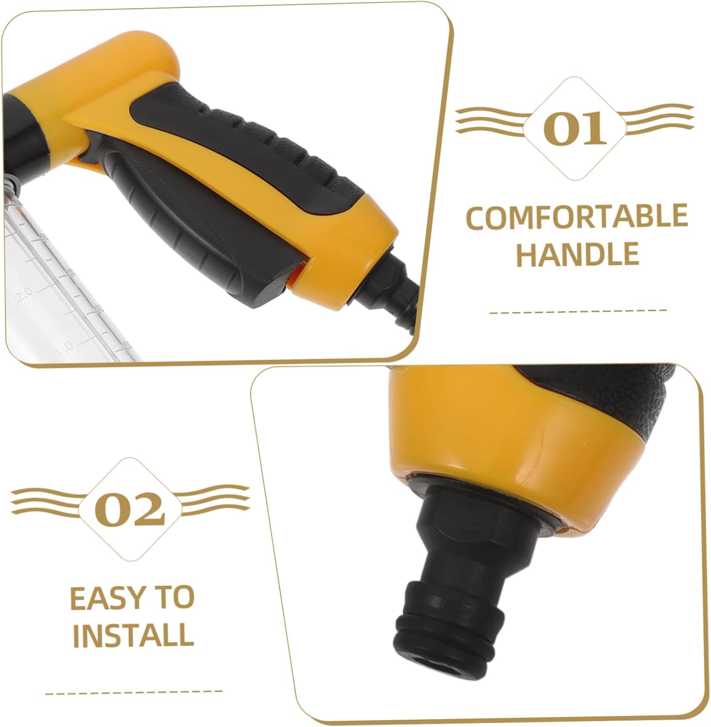 Toyvian Garden Hose Spray Gun Nozzle Pet Shower...