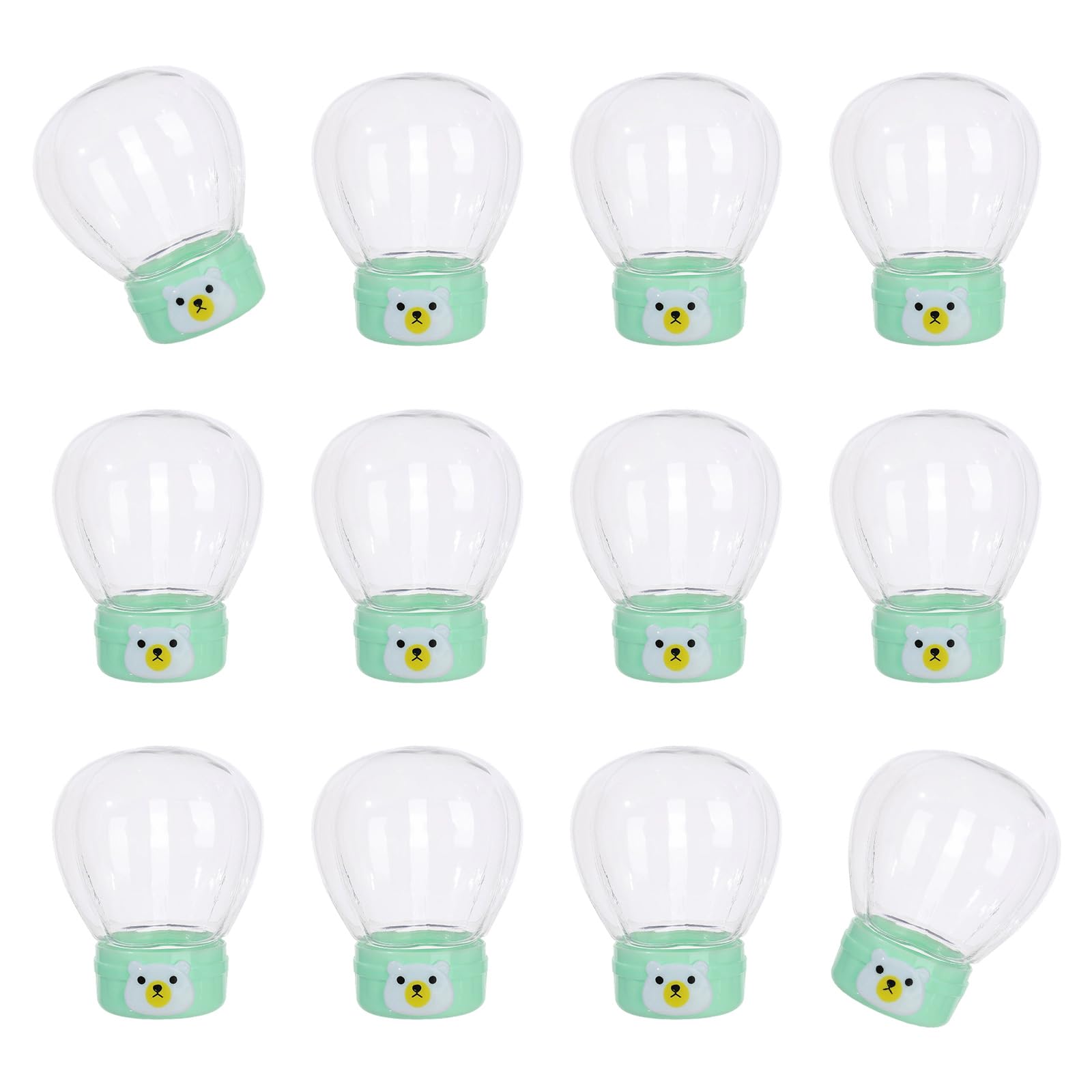 Elnwnnkc Light Green 12Pcs Balloon Shape Candy Box Clear Container Party Treat Box For Sweets Chocolate Jewelry Craft Organization