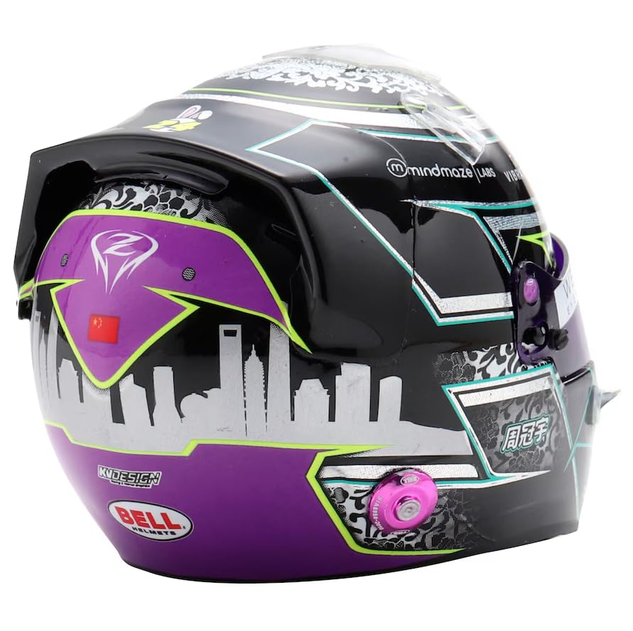 Casque miniature à l'échelle 1/5, Kick Sauber Stake F1 Zhou Guanyu 2024