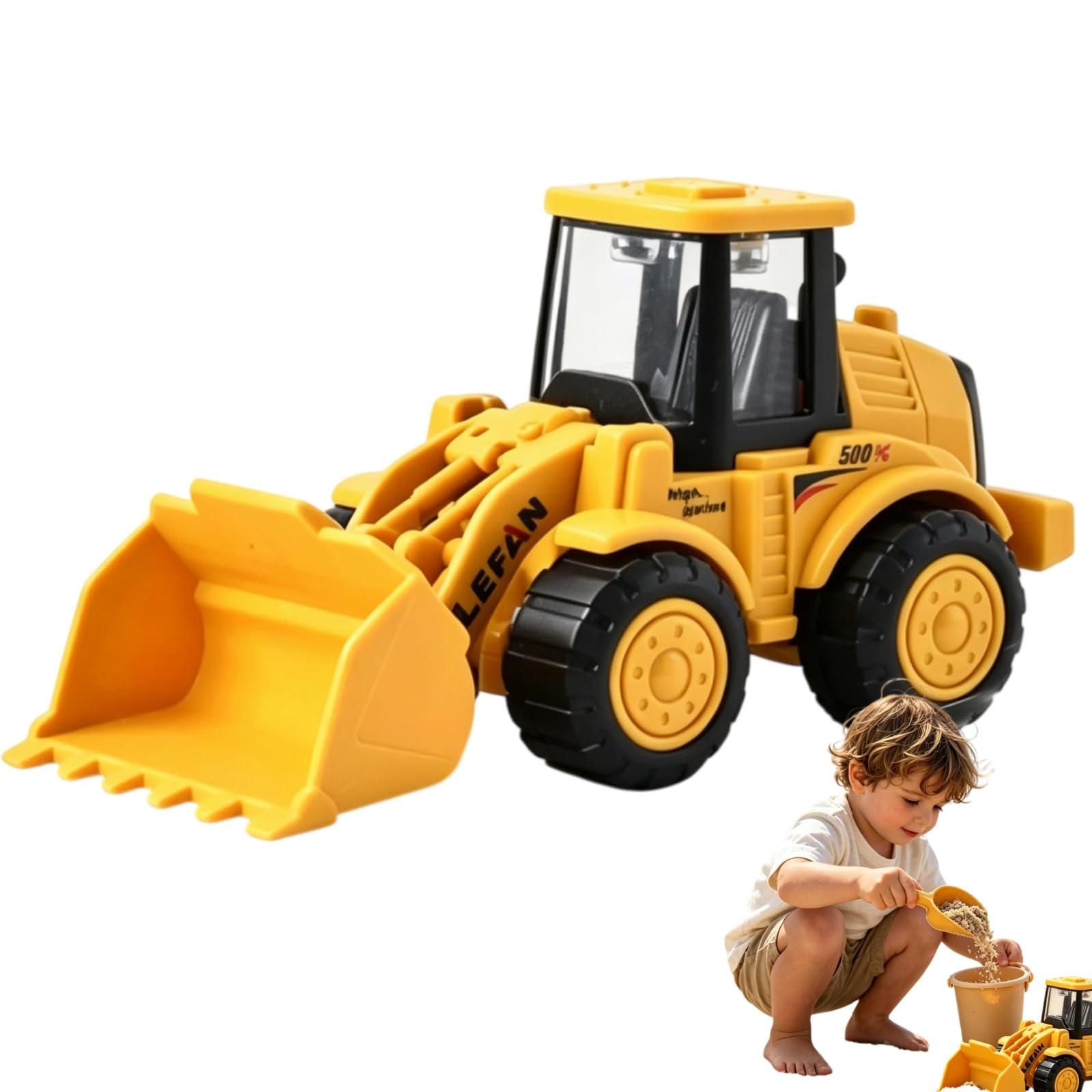 Construction Digger Toys, Kids Friction Powered Bulldozer Engineering