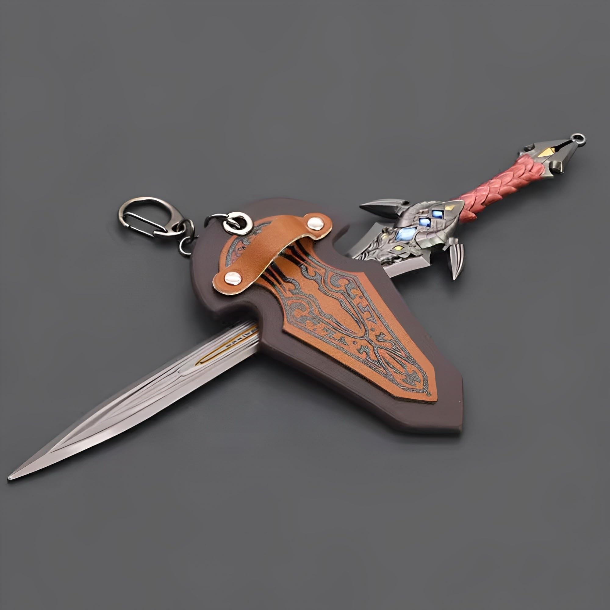 Figurine Anime, Modelli in Miniatura di Personaggi Giochi Fantasy con Supporti, Ashbringer, Frostmourne, Gorehowl