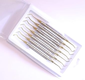 7-Piece Professional Dental Composite Kit - Versatile Dental Tools for Detailed Fillings, Shaping, and Effective Teeth Cleaning Kit - Perfect for Every Practice