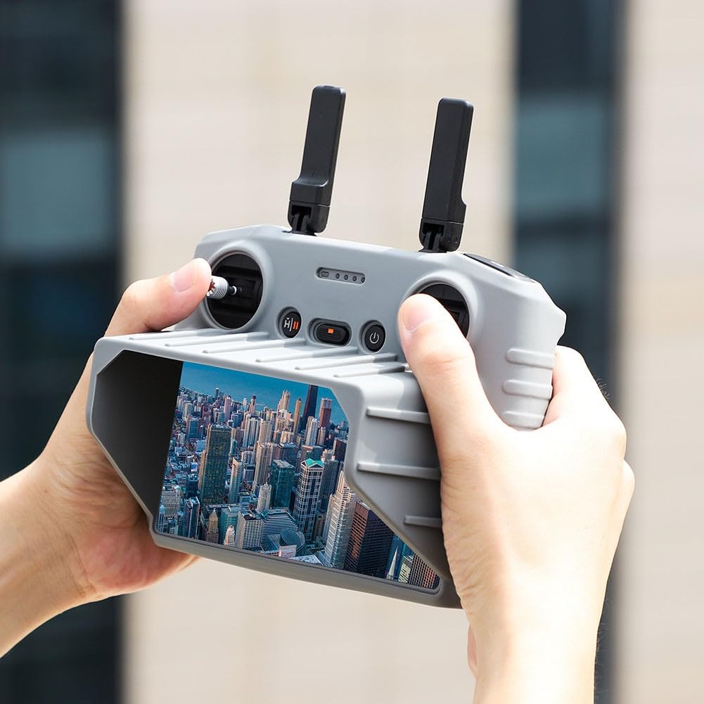 Funda de silicona para mando a distancia Mavic 4 Pro con protección anticaída y parasol integrado, compatible con RC 2, color negro