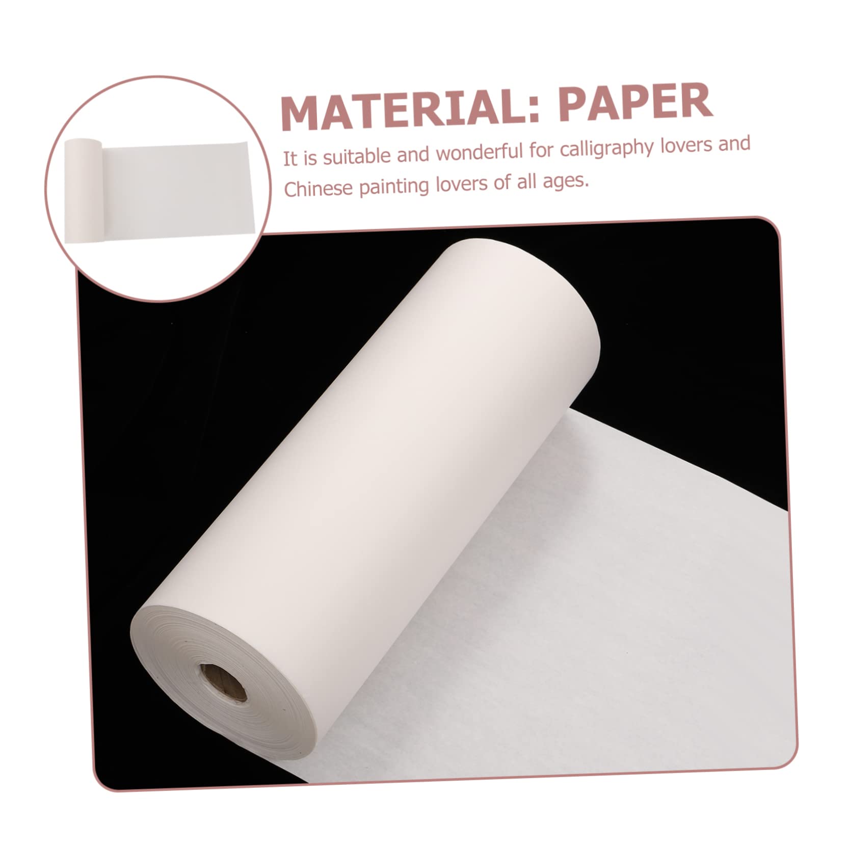 Papel de Arroz para Caligrafía Xuan Blanco 100m Rollo Grueso