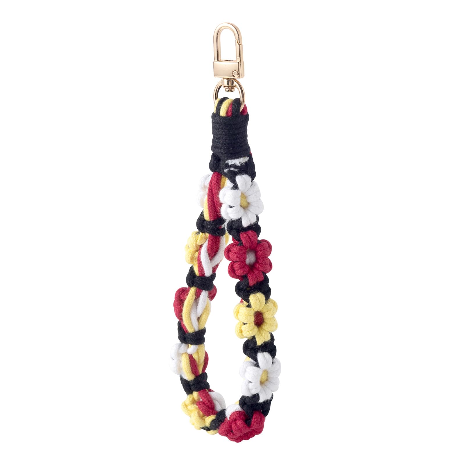Symbolife Boho Macrame Wristlet Keychain