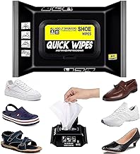 ANKEV Sneaker & Shoe Cleaner Wipes 80, Pack of 1, Portable Sneakers Cleaner, Quickly Remove Dirt & Stains, These Disposable Shoe Cleaning Wipes Can Be Used On Most Footwear, Instant Shine for Suede