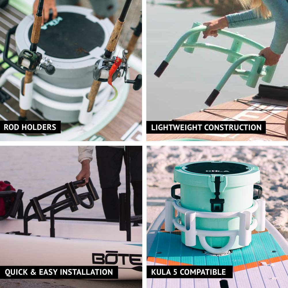 Amazon.com: BOTE Fishing Hunting Rod Bucket Rac System Aluminum Rack Cooler  Holder for Compatible iSUP Kayak Hard SUP Micro Skiff Stand Up Paddle Board  Inflatable Accessory Multiple Colors : Sports & Outdoors