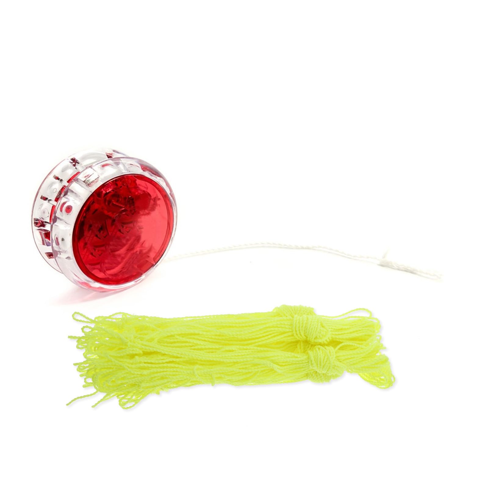 JECOMPRIS Ficelle de Yo-yo en Nylon Jaune 105 Cm Lot de 50 Pièces , Stabilité et Précision pour Garçon et Filles et Débutants pour Figures Freestyle