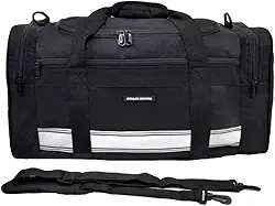 Sacola De Viagem Mala Grande bolsa De Mão E Tiracolo Denlex (Preto)