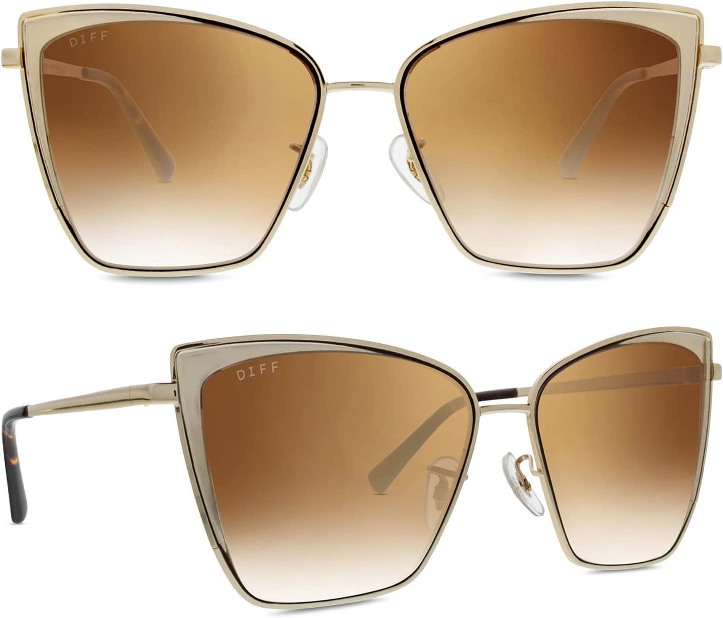 DIFF Becky Oversized Designer Cat Eye Sunglasses for Egypt Ubuy