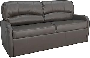 RecPro Charles Collection | 70 inch RV Jack Knife Sofa w/Arms | RV Sleeper Sofa | RV Couch | RV Living Room (Slideout) Chestnut