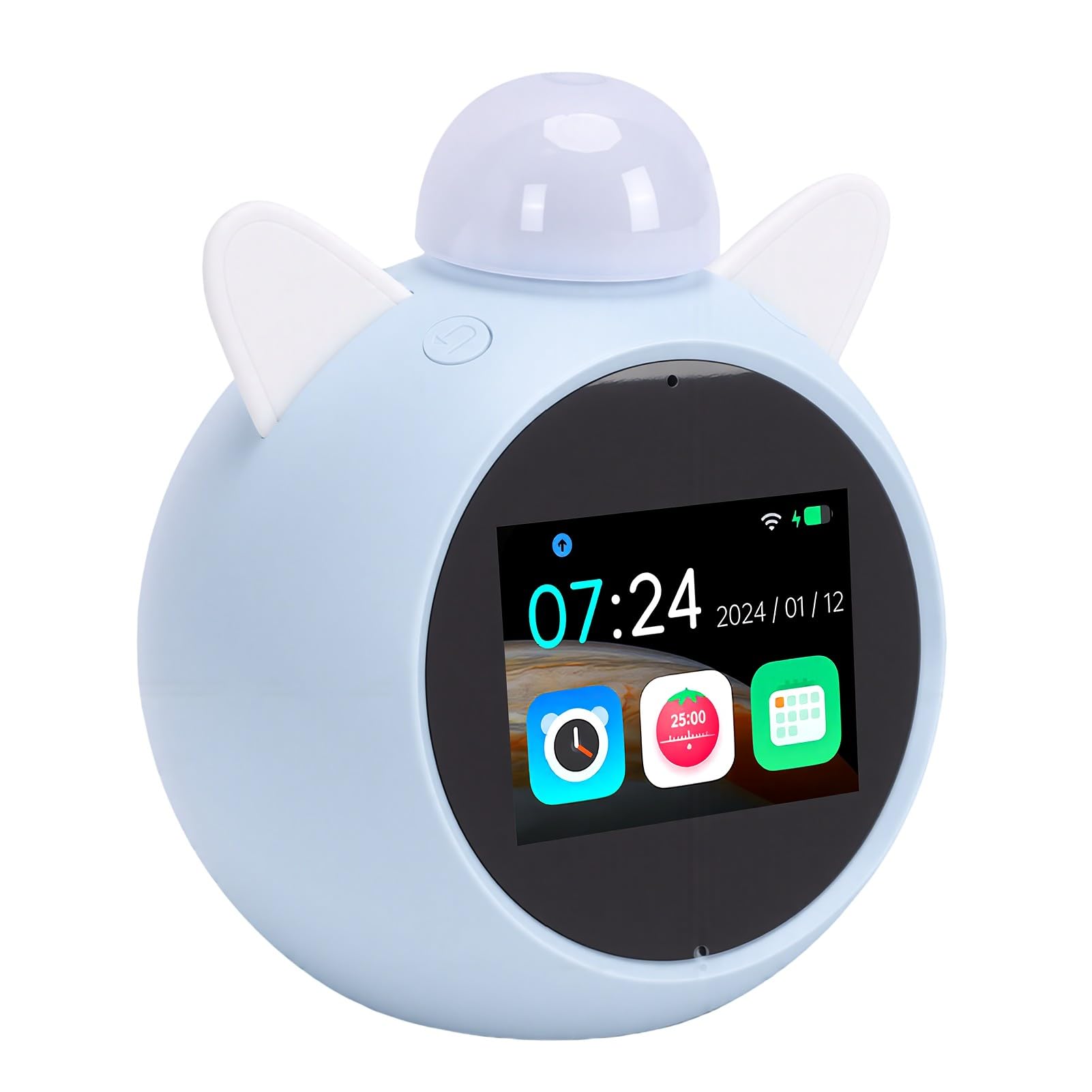 GOWENIC Sveglia Intelligente con Intelligenza Artificiale e Storie della Buonanotte |Touch Screen WiFi Luce Notturna Rumore Bianco per Aiutare a Dormire i Bambini